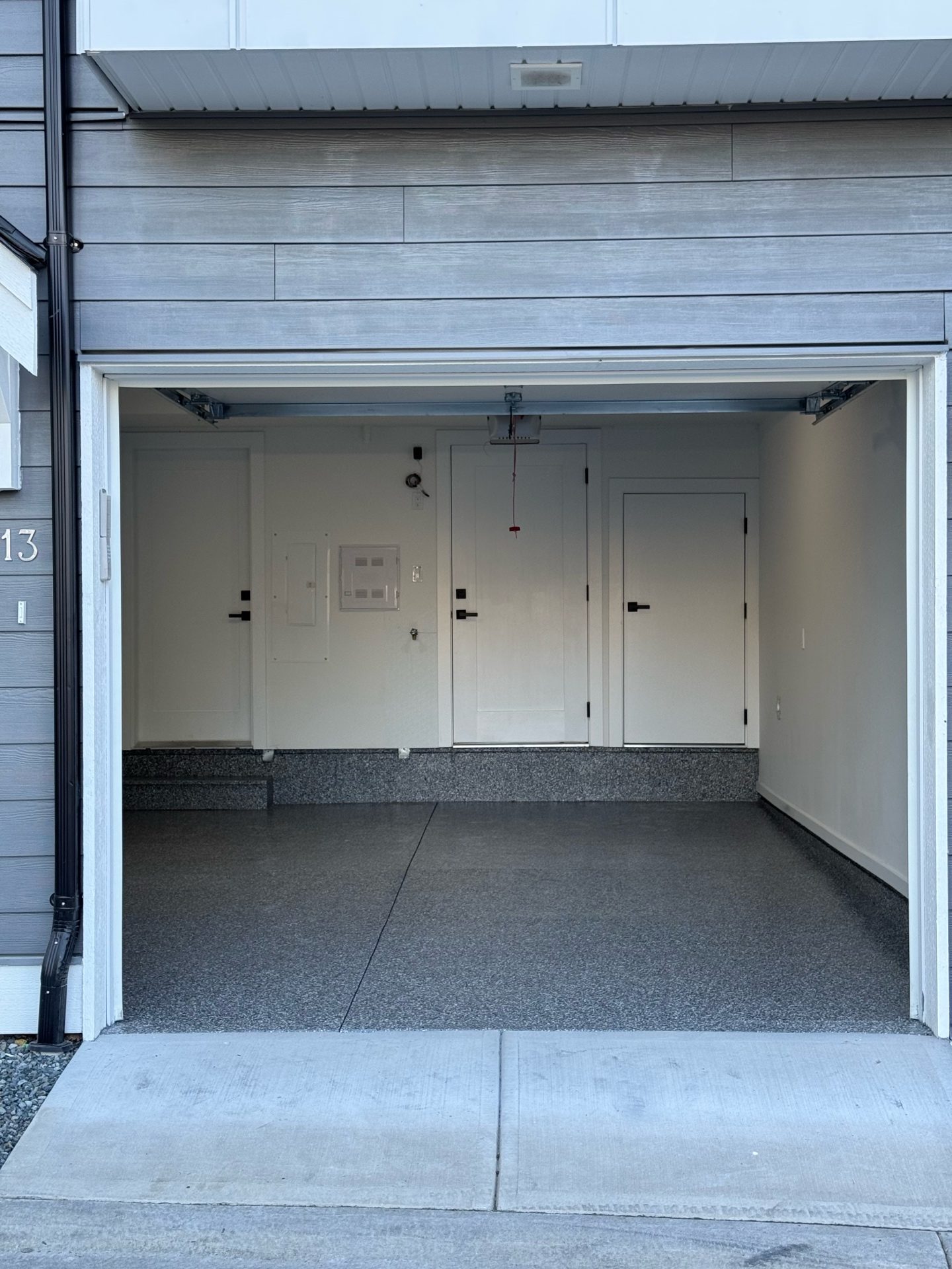 Metallic epoxy garage floor in Burnaby BC