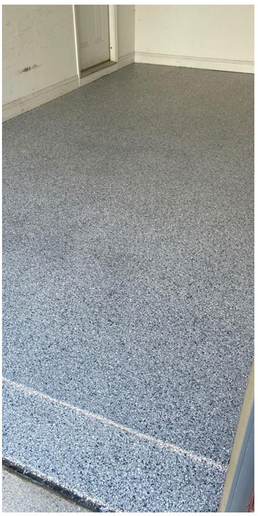 Burnaby Garage — Flake Floor — After