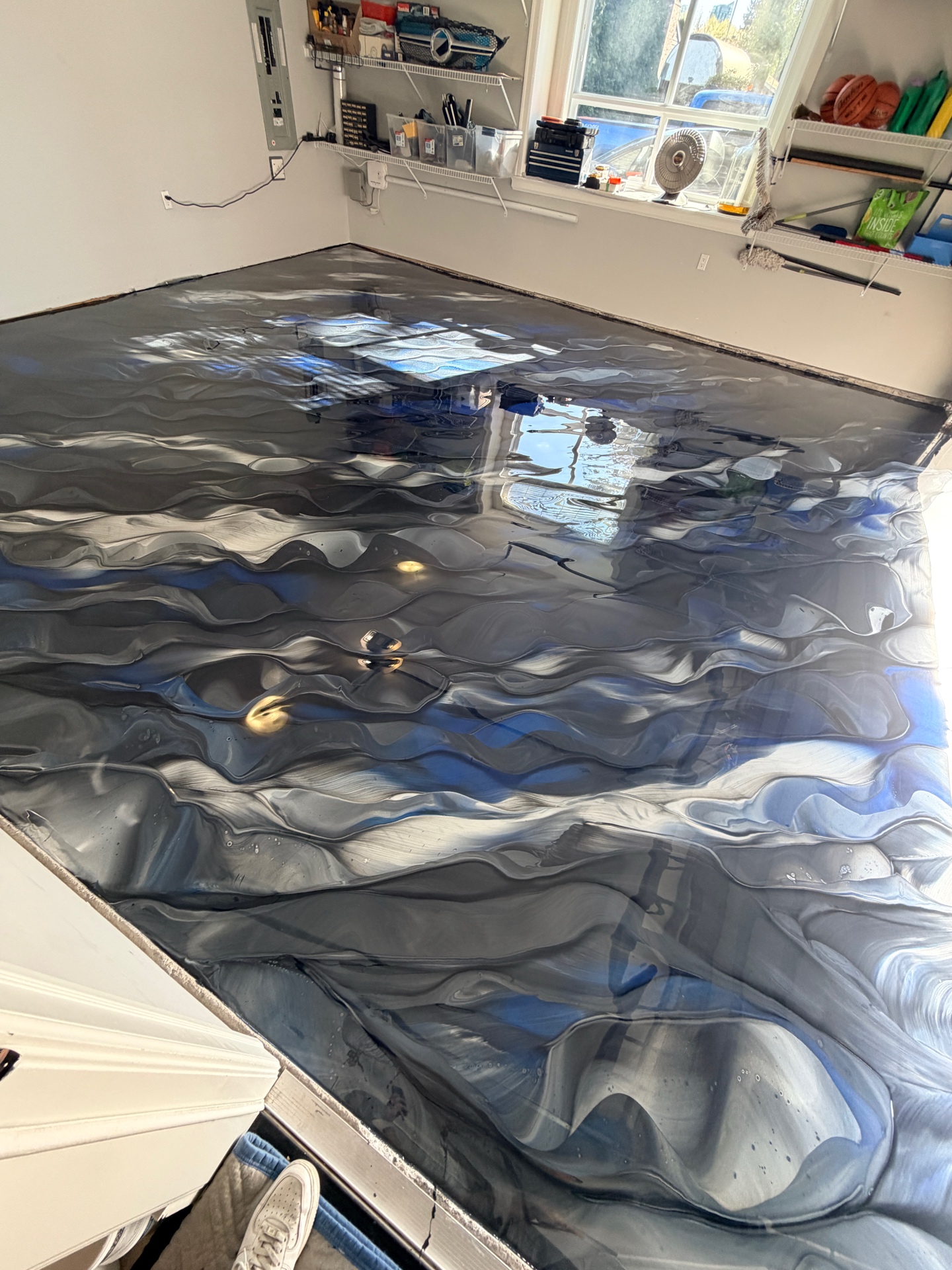 Garage — Metallic Epoxy — After